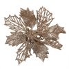 Clayre & Eef 65781 Decorazione natalizia Fiore color rame Ø 14x4 cm