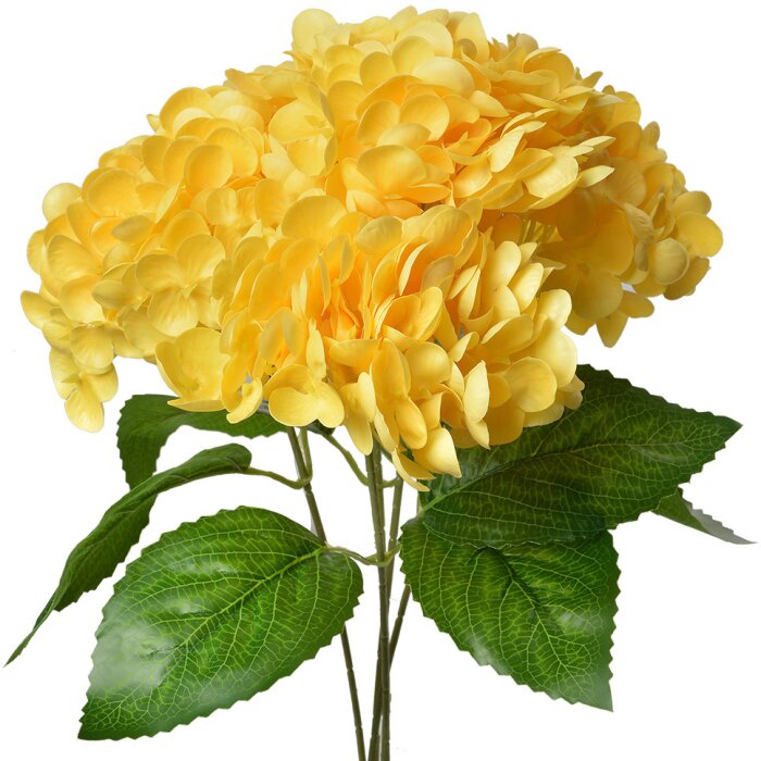 Clayre & Eef 6PL0347Y Fiore artificiale giallo verde 23x23x45 cm