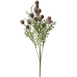 Clayre & Eef 6PL0349PA Decorazione Ramo con Fiori Viola Verde 16x16x47 cm