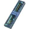 Penna preferita Goldbuch Natures Melody Blue Meccanismo a rotazione con design floreale