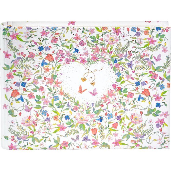 Goldbuch Album fotografico Guestbook Charming Heart 29x23 cm 50 pagine Bianco