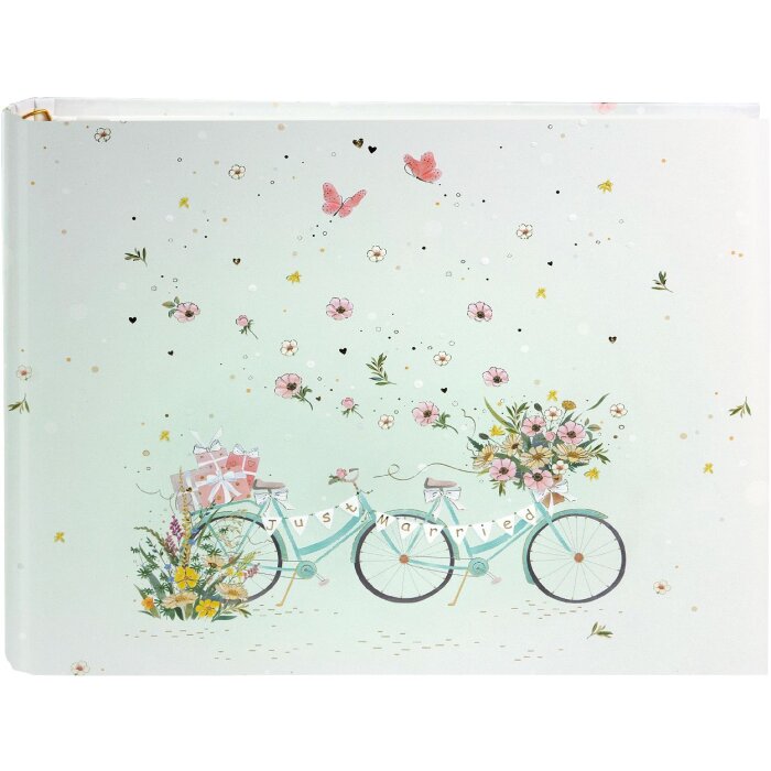 Album fotografico Goldbuch libro degli ospiti floreale Tandem nascosto a spirale 29x23 cm 50 pagine
