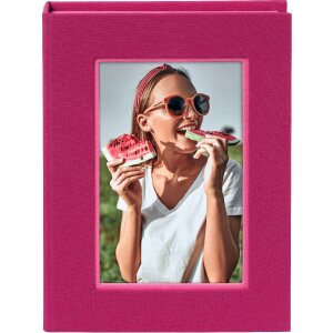 Scatola Goldbuch Bella Vista rosa fucsia con finestra per foto 19x14x3,8 cm