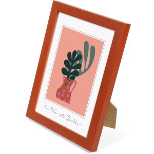 Goldbuch cornice in legno Aura 13x18 cm Ruggine in vero legno con supporto e vetro trasparente