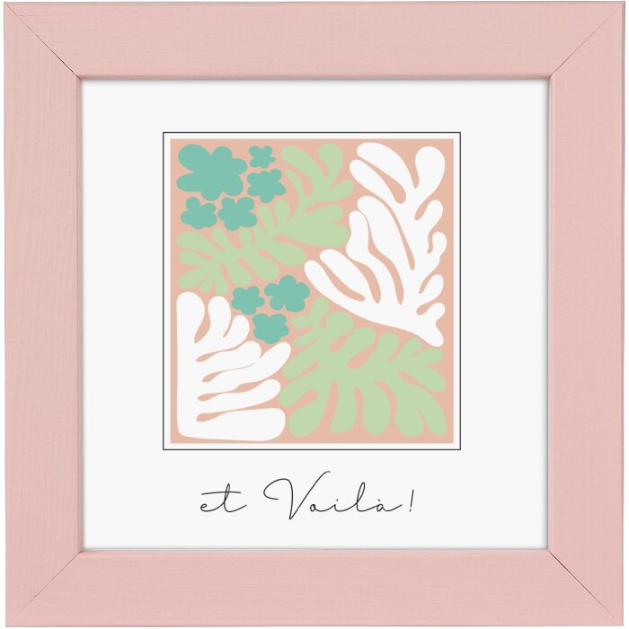 Cornice in legno Goldbuch Aura 10x10 cm Dirty Rose in vero legno vetro trasparente MDF