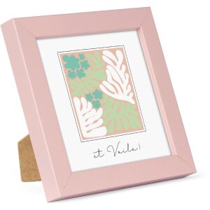 Cornice in legno Goldbuch Aura 10x10 cm Dirty Rose in vero legno vetro trasparente MDF