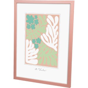 Goldbuch cornice in legno Aura 30x40 cm Dirty Rose vero legno MDF vetro trasparente