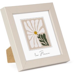 Goldbuch Cornice in legno Aura 10x10 cm Beige in vero legno vetro trasparente MDF