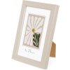 Goldbuch Cornice in legno Aura 10x15 cm Beige in vero legno Pannello posteriore in MDF con vetro trasparente