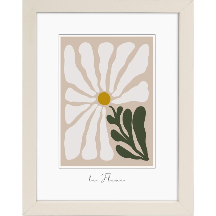 Goldbuch Cornice in legno Aura 15x20 cm Beige in vero legno Pannello posteriore in MDF con vetro trasparente