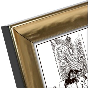 Portafoto Goldbuch Destello 15x20 cm plastica oro metallo finitura martello