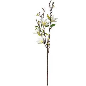 Clayre & Eef 5PL0129W Ramo di decorazione con fiori bianchi 15x7x84 cm