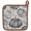 Clayre & Eef CSP45 Portapentole con motivo a zucca 20x20 cm Grigio Marrone