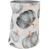 Clayre & Eef CSP50 Cestino per pane motivo zucca grigio Ø 15x16 cm
