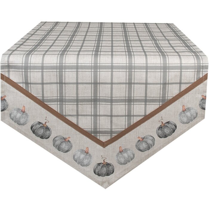 Runner da tavola Clayre & Eef CSP65 design zucca 50x160 cm