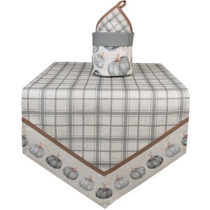 Runner da tavola Clayre & Eef CSP65 design zucca 50x160 cm