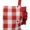 Clayre & Eef LVT41K Grembiule bambino rosso bianco motivo cuore 56x48 cm