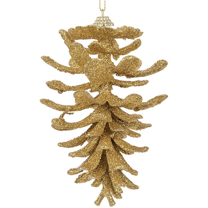 Clayre & Eef 65792 Decorazione ciondolo pigna Ø 9x15 cm