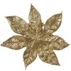 Clayre & Eef 65782 Decorazione natalizia Fiore color oro Ø 15x2 cm