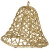 Clayre & Eef 65791 Decorazione Appendino Campana color oro Ø 11x11 cm