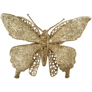 Clayre & Eef 65795 Decorazione Farfalla color oro...