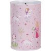 Clayre & Eef 6BL0159 Salvadanaio Princess rosa Ø10x15 cm