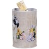 Clayre & Eef 6BL0161 Salvadanaio Dog Flowers Ø 10x15 cm