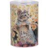 Clayre & Eef 6BL0162 Salvadanaio motivo gatto Ø 10x15 cm