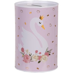 Clayre & Eef 6BL0165 Salvadanaio Rosa Bianco Ø...