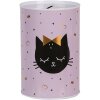 Clayre & Eef 6BL0166 Salvadanaio Gatto Rosa Ø 10x15 cm