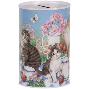 Clayre & Eef 6BL0167 Salvadanaio motivo gatto...