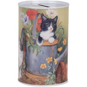 Clayre & Eef 6BL0168 Salvadanaio motivo gatto...
