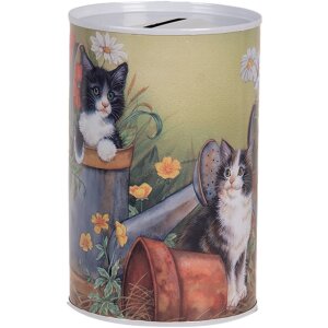 Clayre & Eef 6BL0168 Salvadanaio motivo gatto...