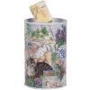 Clayre & Eef 6BL0169 Salvadanaio stile country motivo gatto Ø 8x13 cm