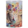 Clayre & Eef 6BL0170 Salvadanaio motivo gatto Ø 8x13 cm stile country