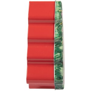 Clayre & Eef 6BL0154 Albero di Natale in latta verde rosso 15x18x7 cm