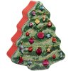 Clayre & Eef 6BL0154 Albero di Natale in latta verde rosso 15x18x7 cm
