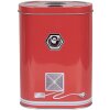 Clayre & Eef 6BL0190 Scatola di latta rossa 14x8x19 cm Stile Country