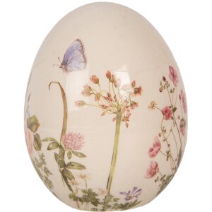 Clayre & Eef 6CE1918M Uovo decorativo in ceramica...
