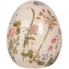 Clayre & Eef 6CE1918S Uovo decorativo in ceramica Beige Rosa Verde Ø 7x9 cm Stile country