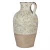 Clayre & Eef 6CE1926 Brocca decorativa in ceramica verde Ø 30x50 cm stile country