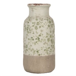 Clayre & Eef 6CE1929L Vaso in ceramica verde Ø...