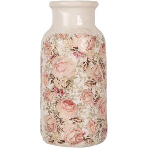 Vaso Clayre & Eef 6CE1930L Beige Rosa Ø 15x32...