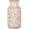 Vaso Clayre & Eef 6CE1931M Ceramica rosa beige stile country Ø 14x26 cm