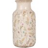 Vaso Clayre & Eef 6CE1931M Ceramica rosa beige stile country Ø 14x26 cm