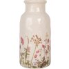 Vaso Clayre & Eef 6CE1932L Beige Rosa Ø 15x32 cm Ceramica Stile Country