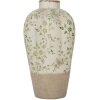 Clayre & Eef 6CE1936S Vaso Verde Ø 17x29 cm Ceramica Stile Country