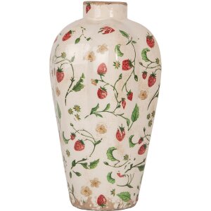 Vaso Clayre & Eef in ceramica beige rossa Ø...