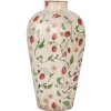 Vaso Clayre & Eef in ceramica beige rossa Ø 17x29 cm Stile country