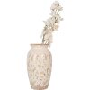 Clayre & Eef 6CE1941S Vaso in ceramica beige floreale Ø 16x27 cm